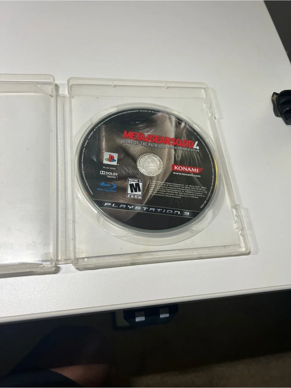 Sony PlayStation 3 Metal Gear Solid 4 Game Case - Gray/Cream Cover